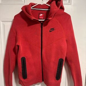 Nike Kids Bright Red Zip-Up Hoodie